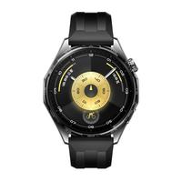 华为 WATCH GT 6 智能手表 46mm 雅丹黑 氟橡胶表带（北斗、GPS、血氧）
