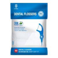 IKEFERRIE 艾克弗瑞 IKE FERRIE）儿童牙线棒90支 宝宝专用3-5-6-12岁超细滑剔牙线护理便携 水果味