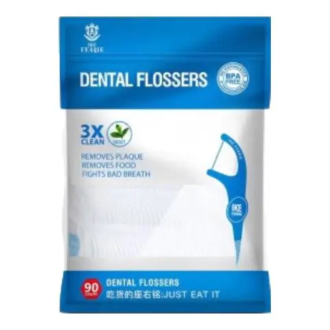 IKEFERRIE 艾克弗瑞 IKE FERRIE）儿童牙线棒90支 宝宝专用3-5-6-12岁超细滑剔牙线护理便携 水果味