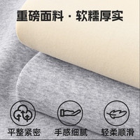 雪中飞卫衣外套女秋季2025设计感V领上衣女生宽松休闲开衫PC 【330G重磅】奶白色984F 170/92A
