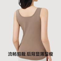 有棵树小背心女士纯棉打底衫内搭夏运动外穿弹力吊带背心春季薄款 【弹力棉】白色 L (165)