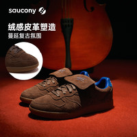 Saucony索康尼男女同款BULLET CT经典复古轻便舒适潮流运动休闲鞋 棕 35.5