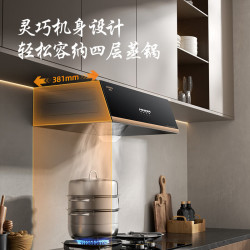 创维 抽吸排油烟机家用中式顶吸经典简易按键 家电 脱排老式厨房小尺寸Y610可配燃气灶
