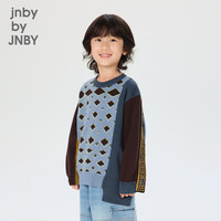 jnby by JNBY[江南布衣童装]冬毛衫套头长袖色系拼接保暖舒适女童1NB313670 315杂绿咖 150 cm