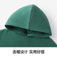 Classic Teddy男童卫衣女童连帽上衣儿童打底衫中大童装春秋季衣服 墨绿游玩泰迪 90