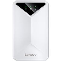 联想随身wifi6移动无线上网支持5G/4G设备路由器免插卡双网通用全国无限流量网络笔记本电脑便携2025款 双网切换电池版WiFi6-白色
