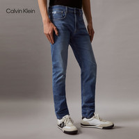 Calvin KleinJeans四季款男士复古ck猫须磨白洗水楔形锥形牛仔裤J6343
