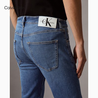 Calvin KleinJeans四季款男士复古ck猫须磨白洗水楔形锥形牛仔裤J326343 31