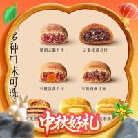 嘉华食品 jiahua food 嘉华云腿蛋黄月饼礼盒装80g*6枚 480克