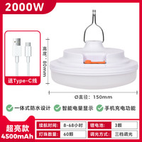 温唯 2000W超亮 调光电显USB充电照明灯