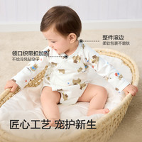 巴拉巴拉童装婴儿衣服宝宝连体衣2024新生儿哈衣爬服两件装萌