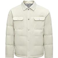 海澜之家（HLA）羽绒服男25山不在高翻领保暖鸭绒外套男冬季 米杏90 M 170/88A 125~136斤