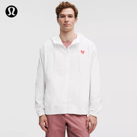 lululemon丨Graphic 男士图案款自收纳连帽夹克 LM3FW4S 白色 2XL