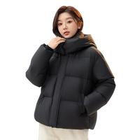 雪中飞2025冬新款短款羽绒服女小个子款泡芙通勤时尚简约面包服 |8056 /160/84A