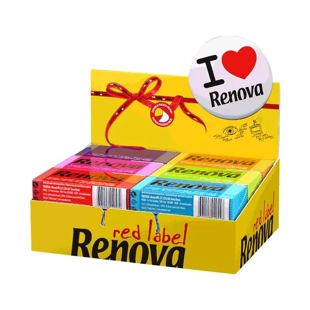 Renova彩色香味手帕纸面巾纸餐巾纸随身外出装便捷式小包纸巾