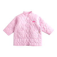 ILOVEJ童装2025秋季女童韩版桃心绗缝夹棉韩版女孩外套潮/JWSOU63