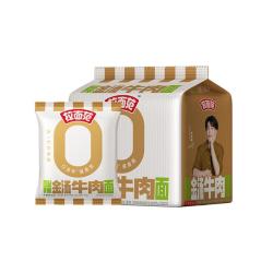 今麦郎 非油炸方便面 拉面范酸辣金汤牛肉泡面袋装速食 五连包