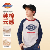 DickiesDickies童装男童秋季插肩袖t恤儿童时尚休闲秋装上衣男孩纯棉长袖