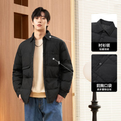 gxgjeans 男装羽绒服 2024年冬季翻领短款上衣