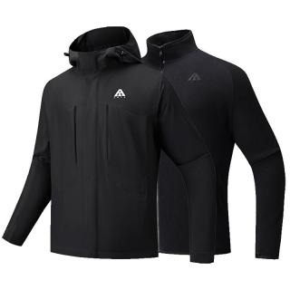 安踏 王一博同款水壳三合一冲锋衣秋冬季男女户外登山服两件套硬壳外套 【（男175/女170）