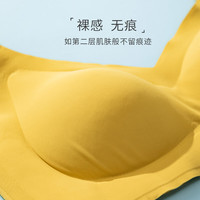 奥维丝丽无痕内衣女舒适聚拢中薄透气文胸收副乳防下垂无钢圈胸罩 咖啡 XL
