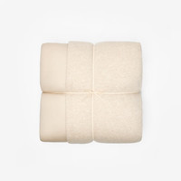 無印良品 MUJI可水洗 柔软四季通用被 被子 被芯 米色x混米色 双人用 200*230cm