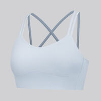 lululemon丨Like a Cloud女士长款运动内衣B/C*罗纹速干 LW2D03S 淀粉蓝 2XL /14