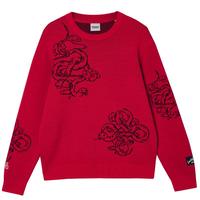 杰克·琼斯(JACK&JONES)男装秋季CNY联名新年款衣身提花百搭圆领毛衣针织衫男款225124006 红色F16 常规 红色F16 XS