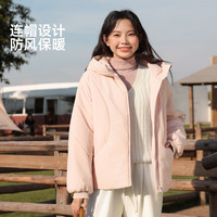 班尼路外套女装棉服女冬季新款防风保暖设计上衣服时尚潮流中长款棉衣8 #纯色
