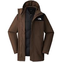 北面（The North Face）三合一冲锋衣男羽绒内胆鹅绒户外防水24秋冬|81NH 5EX/棕色 L/175