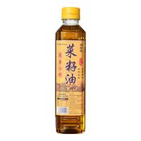 堰拾玖 浓香菜籽油 农家小榨非转基因 纯正物理压榨家用食用油 500mL*1瓶