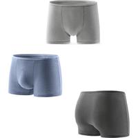 蓓安适一次性内裤男士平角短裤纯棉灭菌免洗大码成人旅行装 深灰色 3XL【150-180斤】