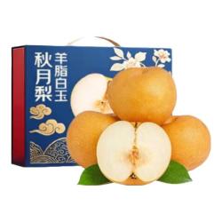 果跃霖 山东莱阳秋月梨子雪梨脆甜中秋礼盒 5斤金钻果净重4.5斤
