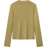 森马（Semir）森马美利奴纯色羊毛衫女24冬半高领打底衫可机洗109724107001 黄色调00333 S 修身版拍大一码