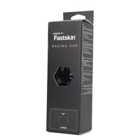 speedo钢盔泳帽Fastskin鲨鱼皮加厚全盔泳帽竞赛型硅胶游泳帽 厚款黑色M码【头围56-58cm】