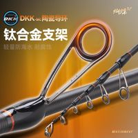 哈斯达微物伸缩路亚竿套装800型纺车轮鱼轮直柄缠线免组套装