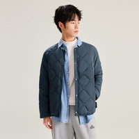 雪中飞秋冬男士轻薄基础羽绒服大口袋实用圆领鸭绒基础轻薄羽绒服男 尊贵蓝|5456 L 175/96A