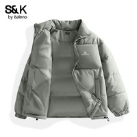 班尼路(Baleno)S&K系列立领棉服男秋冬季新款潮牌美式棉衣外套青年宽松休闲男装