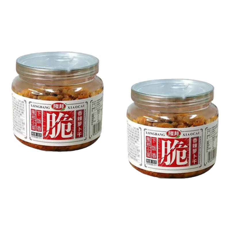 隆邦香辣萝卜干咸菜嘎嘣脆正宗麻辣农家自晒萝卜酱菜下饭菜腌制菜 香辣萝卜干2瓶