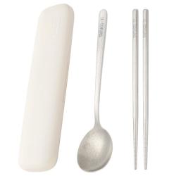 泰福高 钛筷子勺子两件套纯钛便携餐具套装食品级Z5043