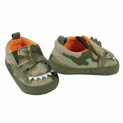 Gerber 嘉宝 适合婴儿 男女通用 婴儿学步鞋 2123111da 时尚运动鞋 缓冲垫 Sneakers Crib Shoes Newborn Infant Toddler Neutral Boy Girl Green Dino 3-6 Months Infant