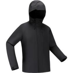迪卡侬 冲锋衣男户外春夏徒步登山服外套山系防风防水夹克NH500 2024 黑色 S