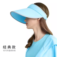 后益 HOII 明星同款遮阳帽女轻巧折叠大帽檐太阳帽防晒帽户外徒步