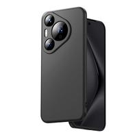 毕亚兹适用华为p70pro/pro+手机壳 Pura70Pro/Pro+保护套 全包防摔超轻薄散热液态磨砂软壳JK643黑 Pura70Pro/70Pura+ | 液态手机壳