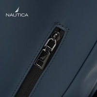 NAUTICA诺帝卡轻商务皮膜双肩包大容量简约旅行出差通勤颜值休闲 蓝色