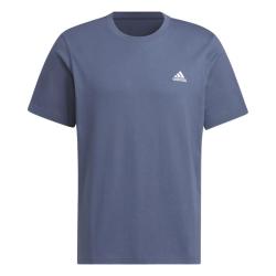 adidas 休闲纯棉上衣圆领短袖T恤男女夏季阿迪达斯轻运动 传奇墨水蓝