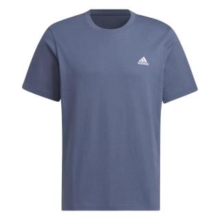 adidas 休闲纯棉上衣圆领短袖T恤男女夏季阿迪达斯轻运动 传奇墨水蓝