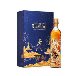 尊尼获加 蓝方蓝牌 敦煌飞天系列一鹿向前 威士忌礼盒  500ml*1瓶