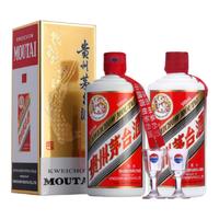 茅台（MOUTAI）【名酒鉴真】贵州茅台酒 飞天茅台53度 酱香型白酒 2024年 500mL 2瓶 （含礼袋）
