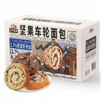 三只松鼠 全麦坚果车轮面包 500g*1箱